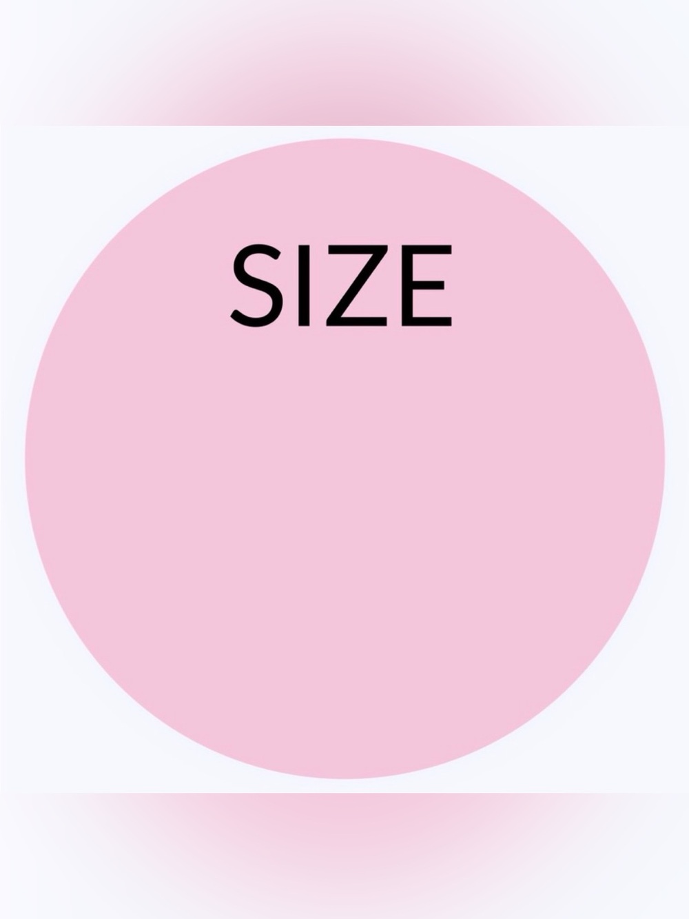 50 STICKERS - 2” ROUND - ‘SIZE’ LABELS TO FILL IN &‎ INPUT ODD SIZES OR # SIZES